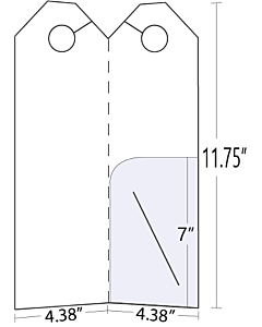 Small Pocket folder with Hanger