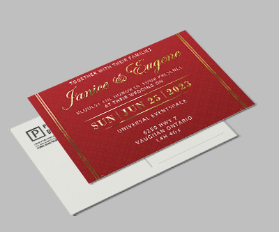 Raised Foil / Raised Spot UV Postcards