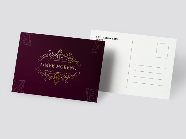 Postcards - Soft Touch Matte Lamination + Raised Metallic Foil